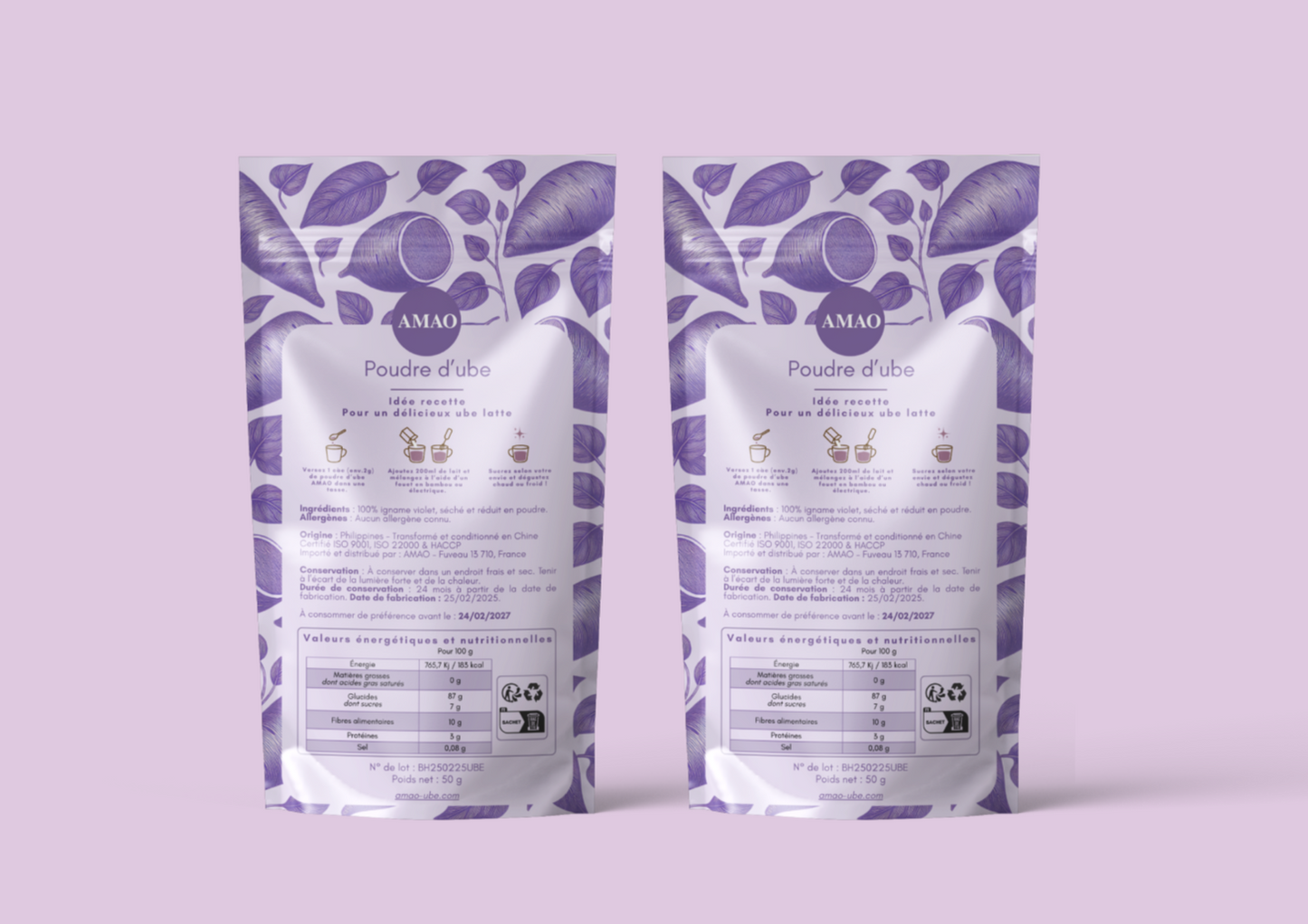 Poudre d'Ube - 50gr x2